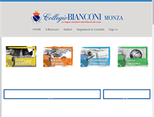 Tablet Screenshot of collegio-bianconi.it
